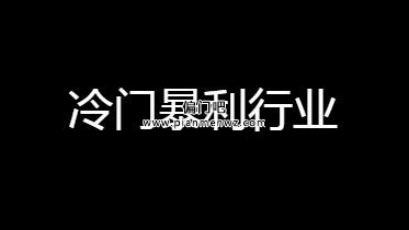 2021没人注意的冷门暴利行业