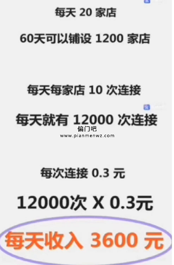 商家WIFI蓝海暴利项目,日入1000